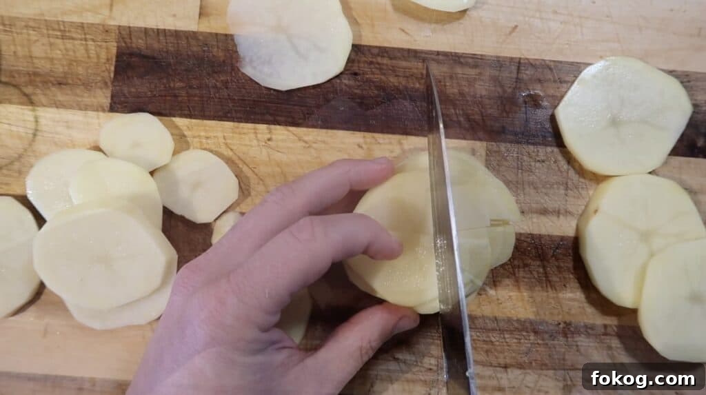 Spanish Omelette Scramble Recipe: Quick Tortilla Española Twist 6 quartering the sliced potato disks