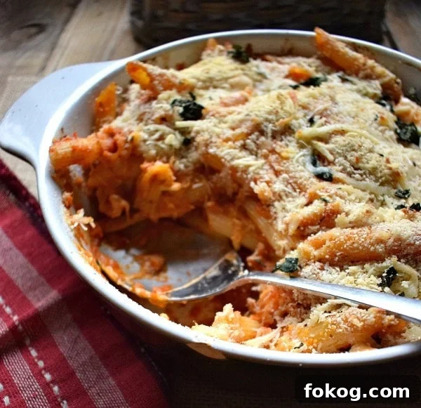 pasta dish in a casserole dish