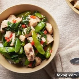 Chicken and Spinach Stir-Fry with Ginger and Oyster Sauce