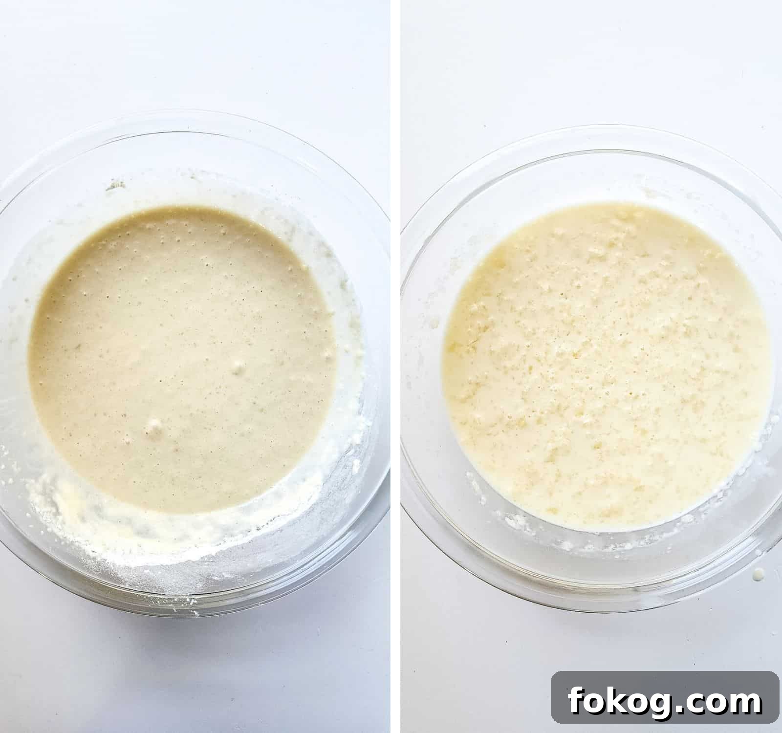 TikTok Viral Spaghetti Pancakes Recipe You Have to Try 5 wet and dry ingredients mixed to create spaghetti pancake batter