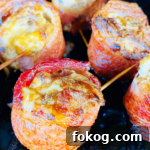 Cheesy Caramelized Onion Bacon-Wrapped Pig Shots: Party Appetizer 15 Cheesy Caramelized Onion Pig Shots