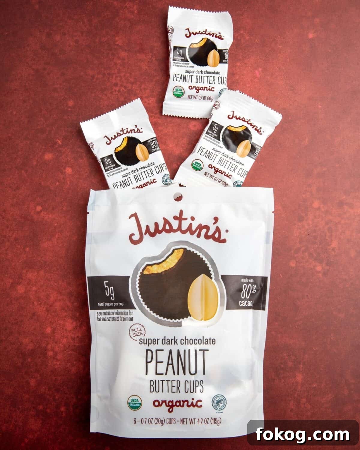 6 Organic Chocolate Brands Low in Heavy Metals 11 organic super dark chocolate peanut butter cups from Justin's