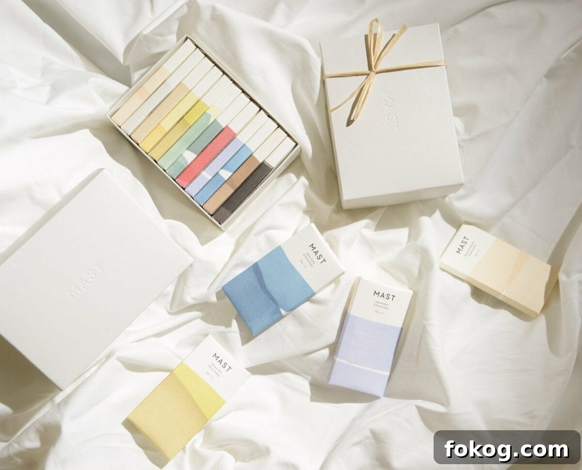 6 Organic Chocolate Brands Low in Heavy Metals 7 chocolates from Mast on a white background