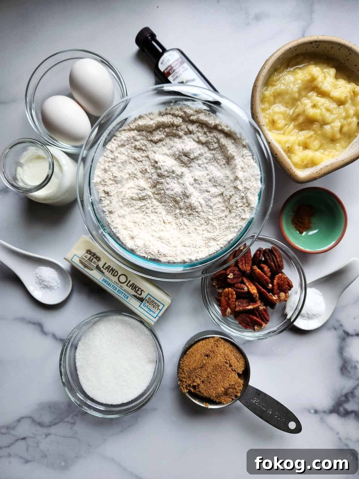 Moist Banana Pecan Muffins Recipe for Breakfast or Brunch 3 Ingredients for banana bread.