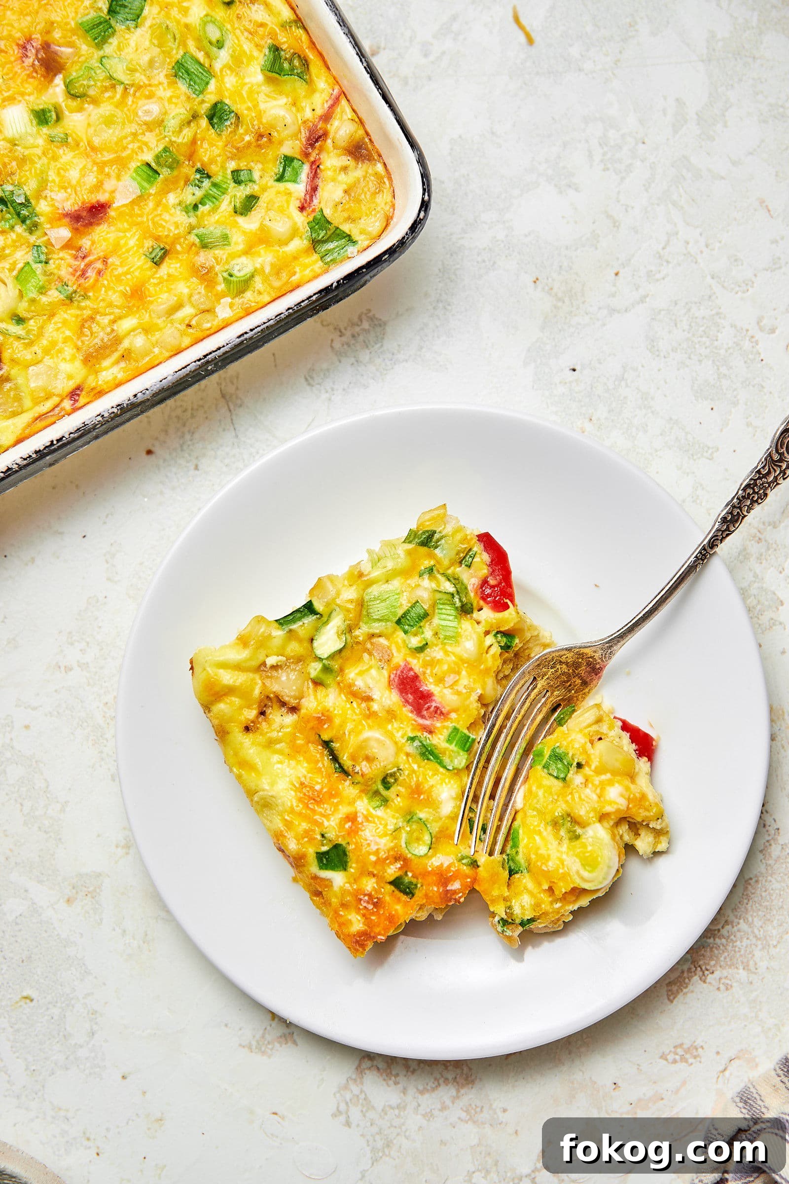 Cheesy Corn and Egg Casserole with Sharp Cheddar 15 finished corn and cheddar egg bake