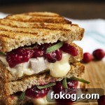 Turkey, Brie and Cranberry Mustard Panini