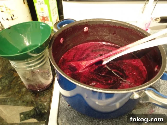 Mustang Grape Jam Being Boiled