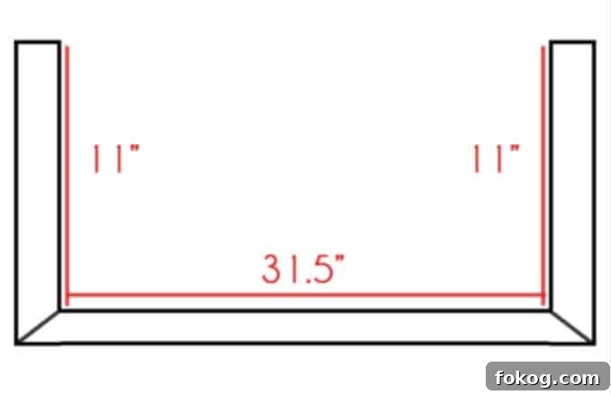 Built-In Bedroom Wardrobe Using IKEA Billy Bookcases 13 layout diagram of crown molding on shelf.