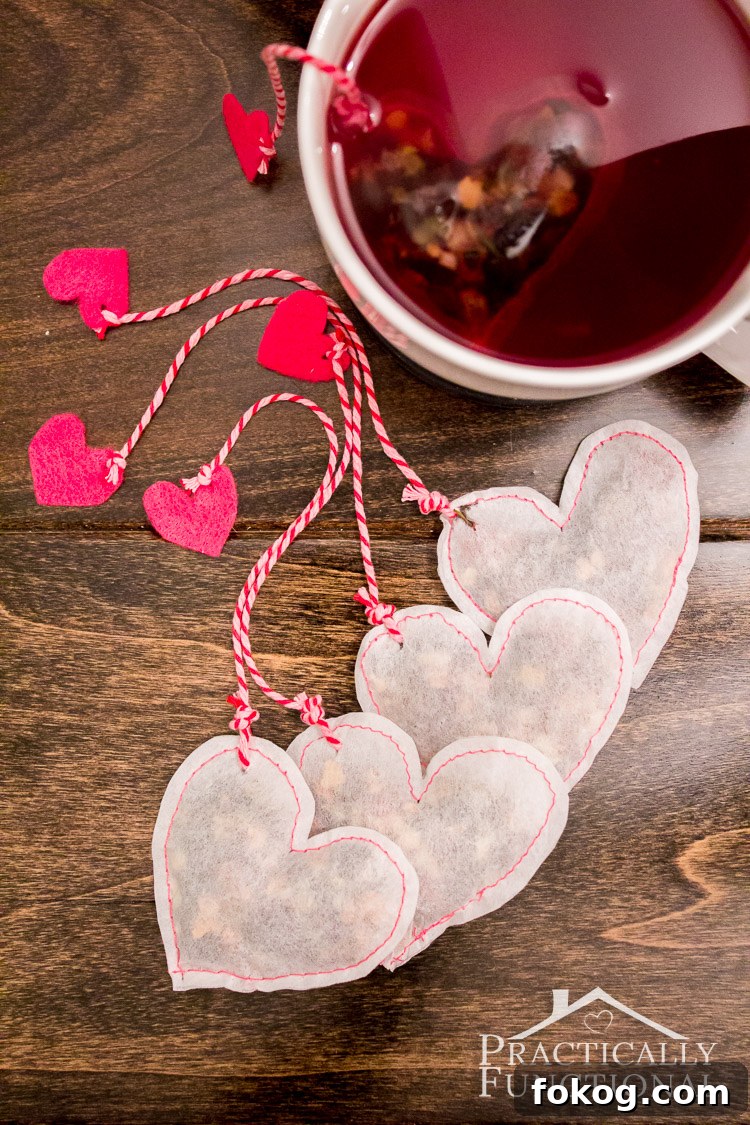 Personal DIY Valentine’s Day Gifts to Delight Loved Ones 9 Heart Shaped Tea Bags