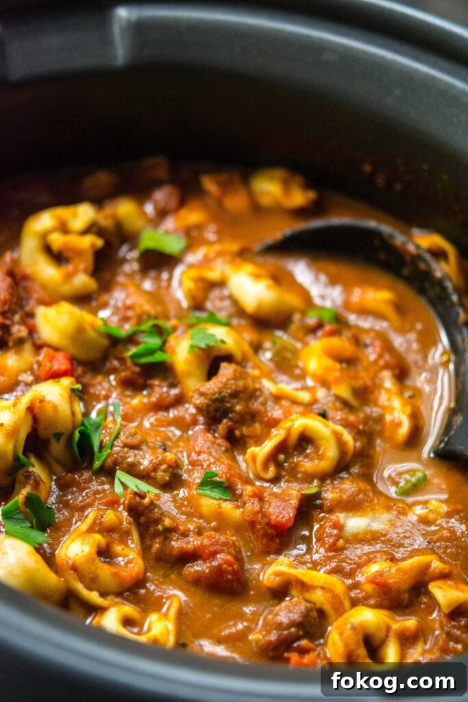 Slow Cooker Tortellini Soup Slow Cooker Tortellini Soup