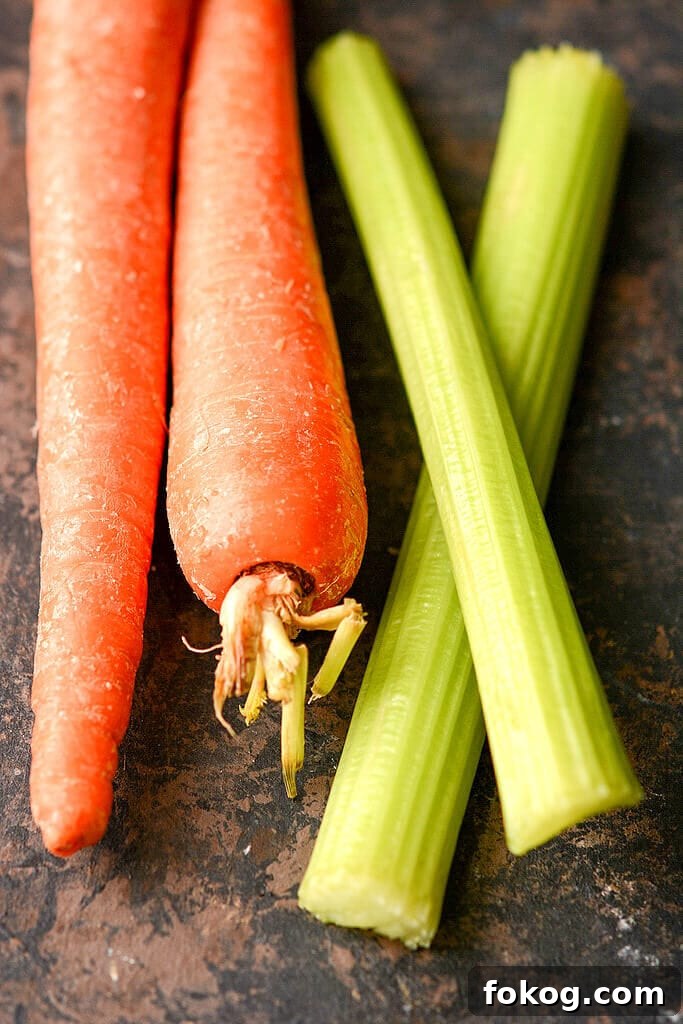 Raw Carrots and Celery - Slow Cooker Bolognese Raw Carrots and Celery - Slow Cooker Bolognese