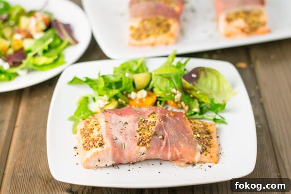 Prosciutto Wrapped Salmon
