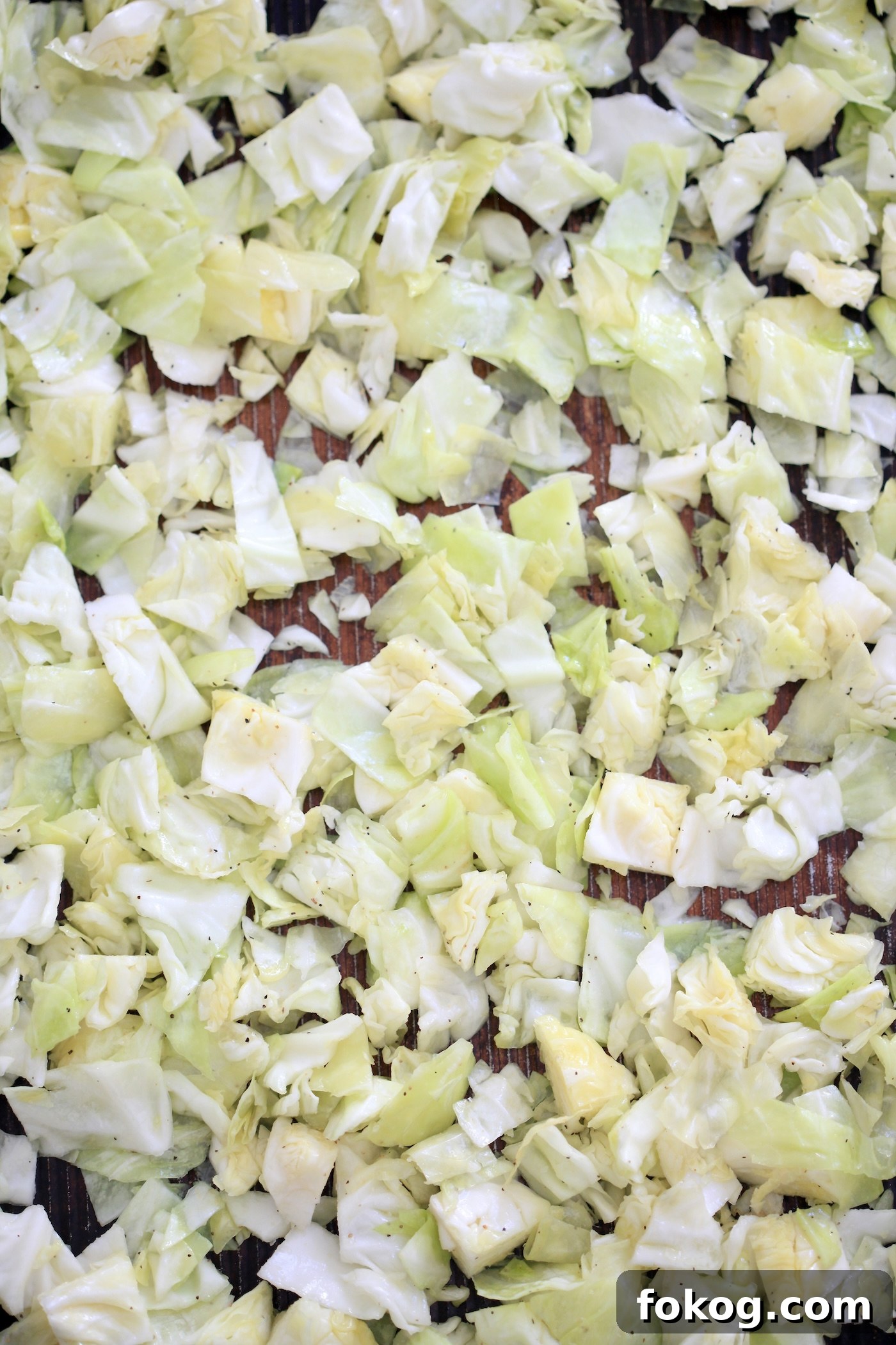 cabbage on sheet pan