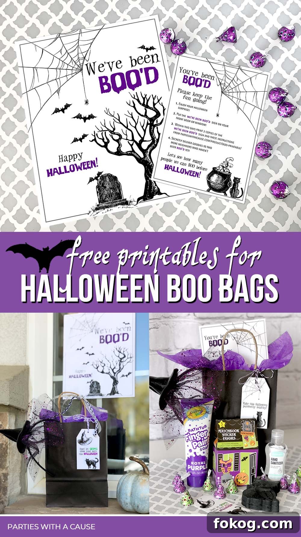 Halloween Can Toss Game with Free Printable Targets 7 Halloween Boo bags