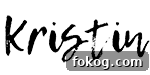 Close up of a signature of Kristin.