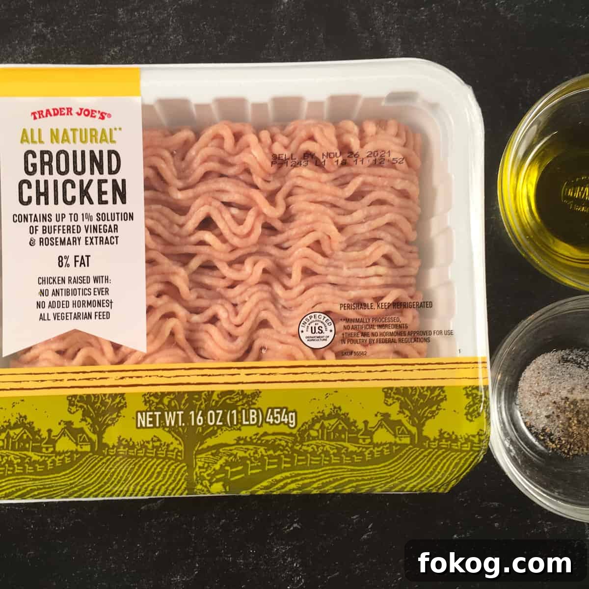 raw ground chicken