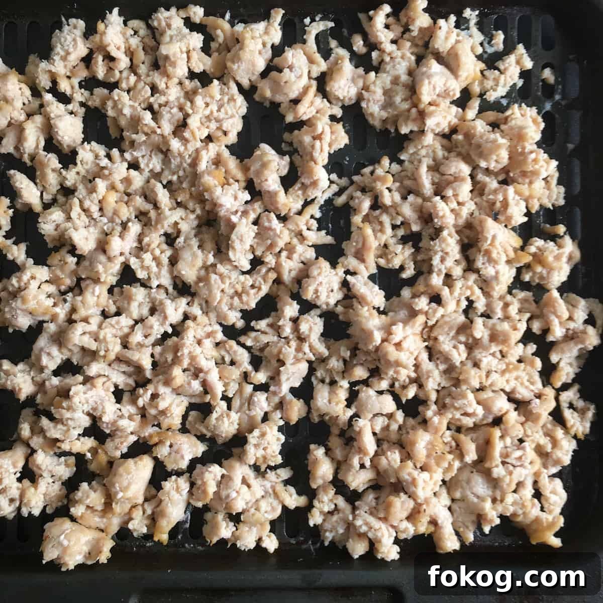 air fry ground chicken