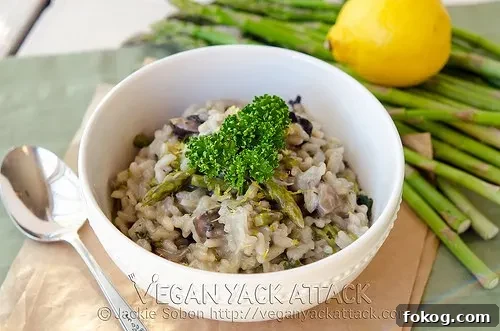 Asparagus Portabella Risotto