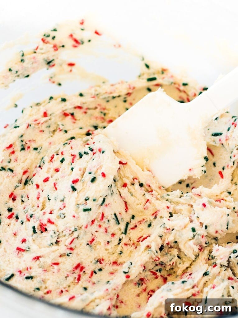 spatula mixing edible cookie dough