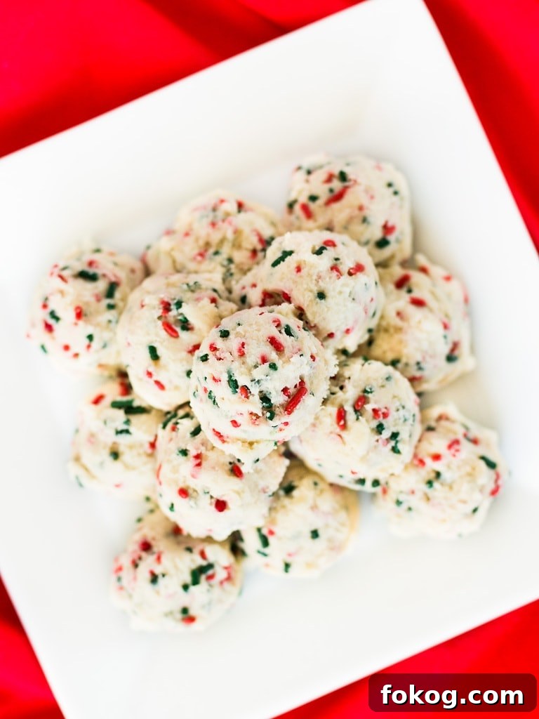 plate of sugar cookie dough balls