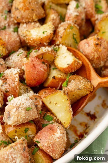 Garlic Parmesan Roasted Potatoes