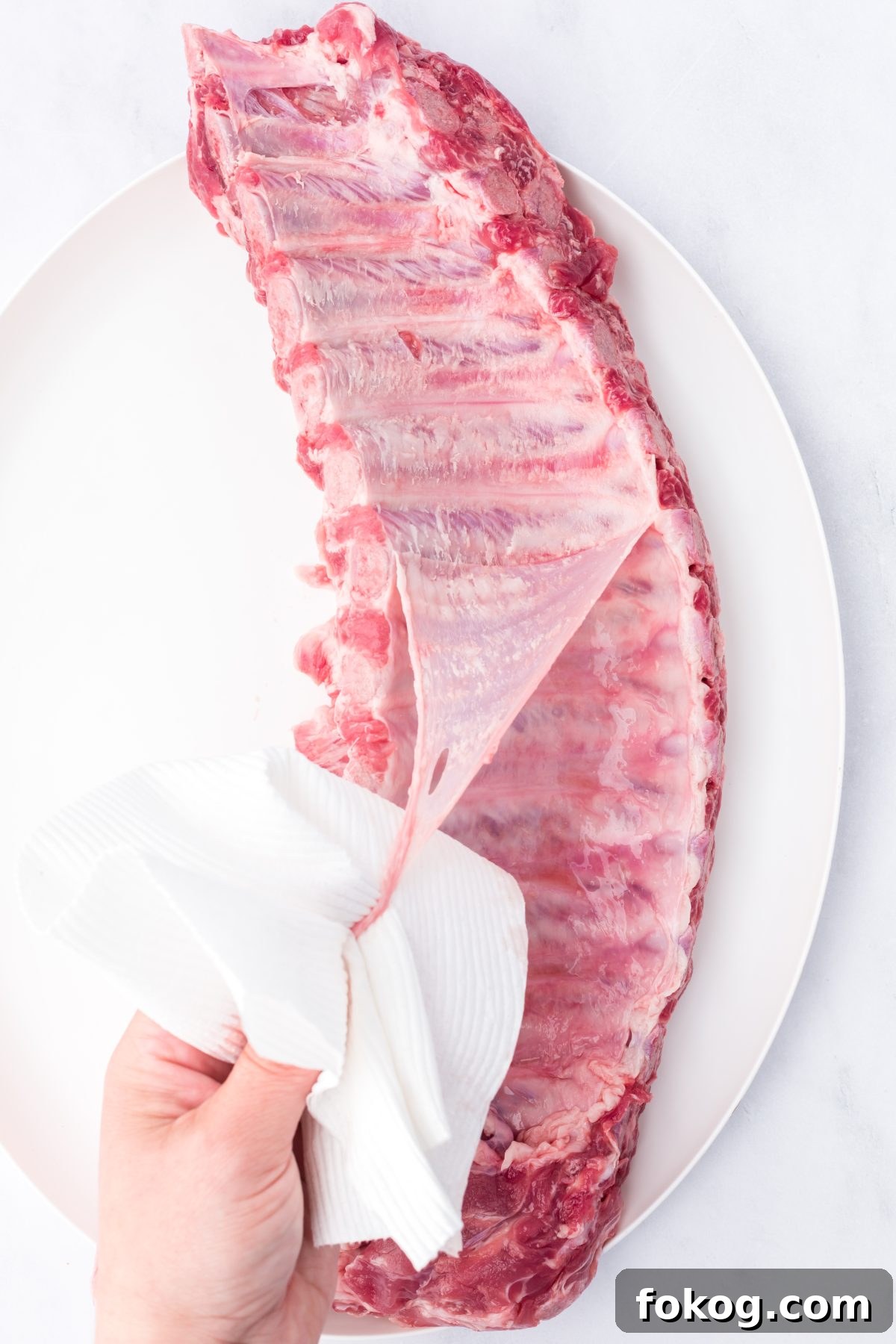 Preparing ribs