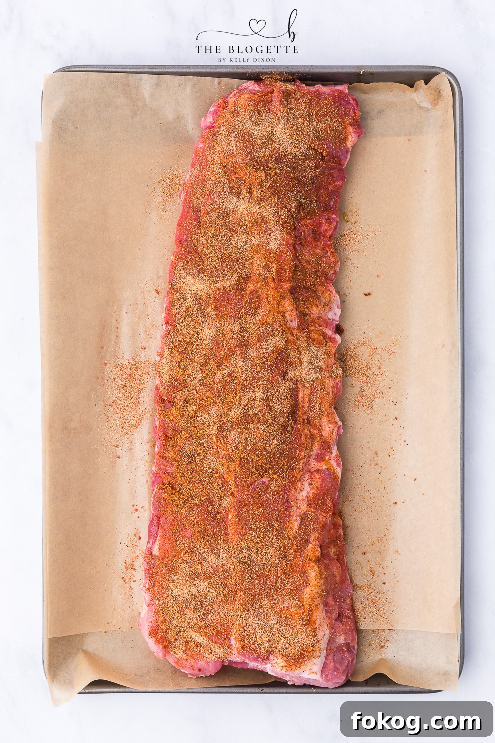 Rub the seasoning into the meat