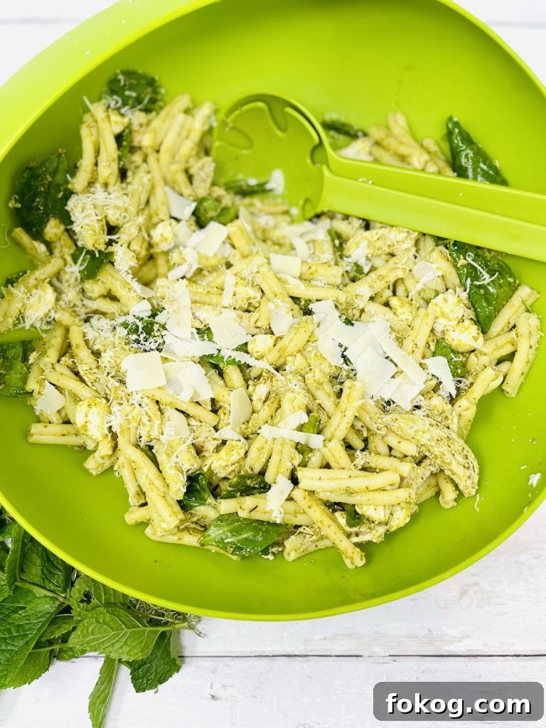 Light Summer Dinner Ideas: Quick Recipes for Warm Evenings 11 chicken pesto pasta salad with asparagus and spinach