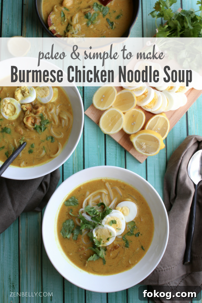 Burmese Chicken Noodle Soup