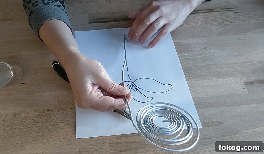 Shape wire using picture as your guide