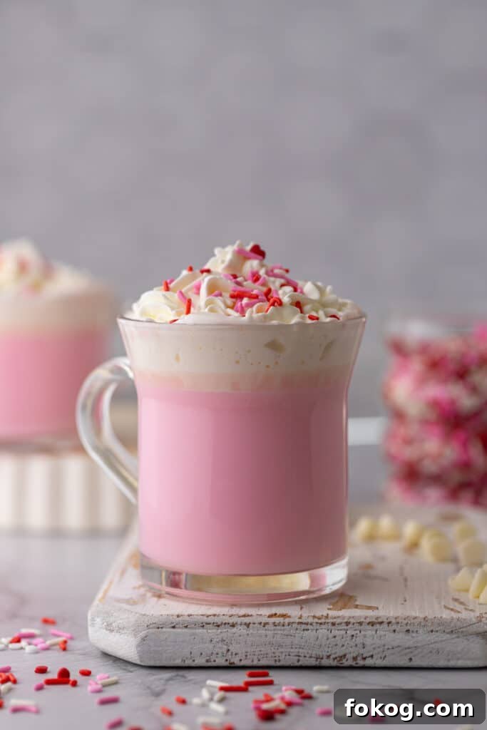 Pink Hot chocolate