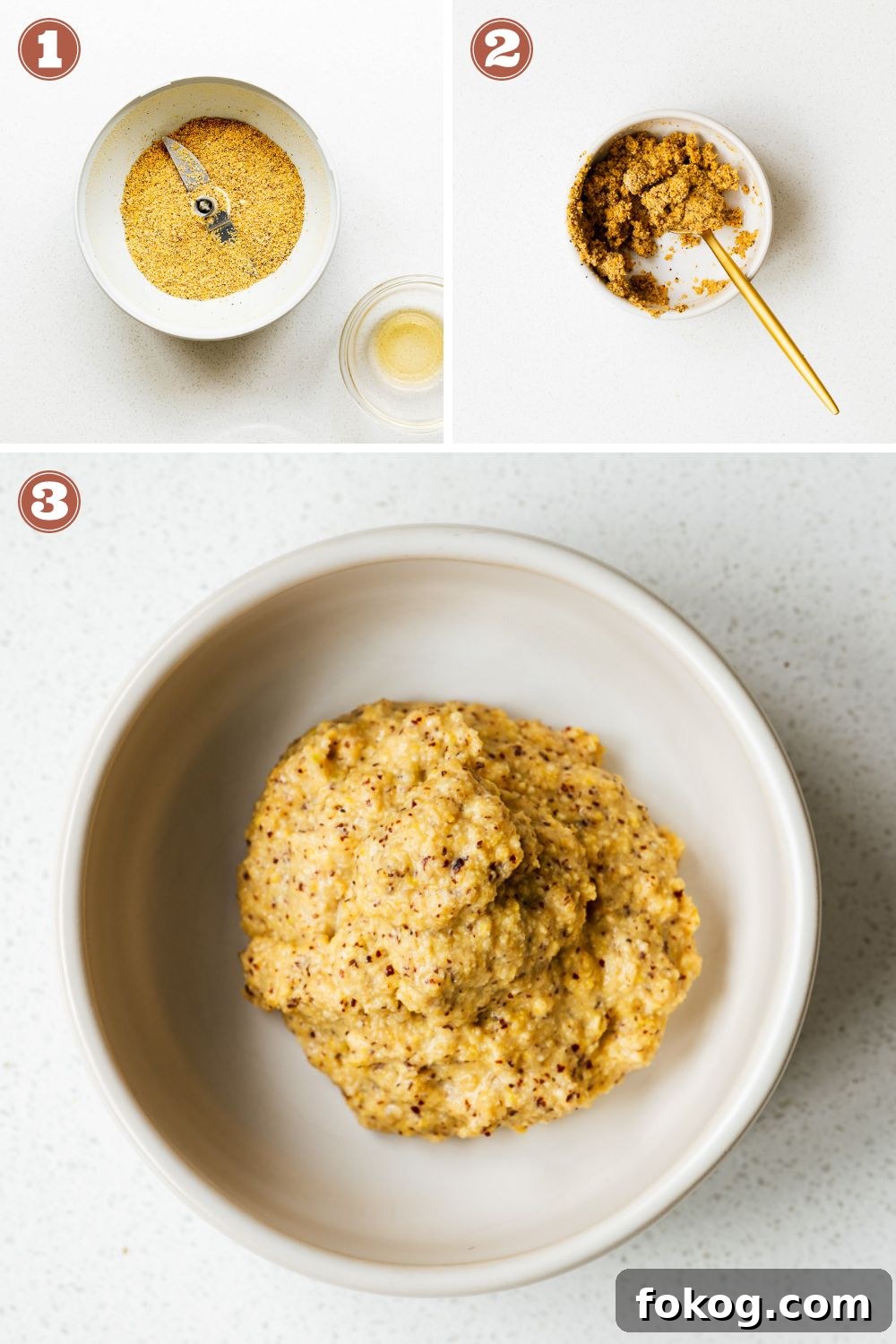 How to make Dijon mustard by grinding mustard seeds and mixing it with white wine vinegar, salt and water.