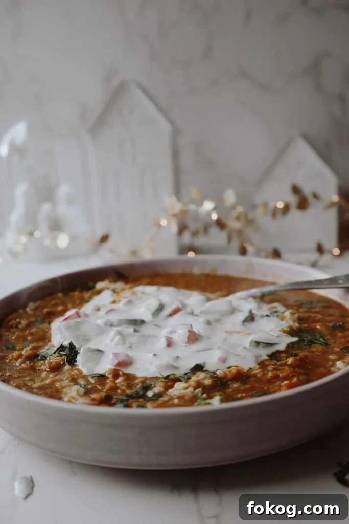 Creamy Lentil Dal with Cooling Greek Yogurt Raita 3 lentil soup