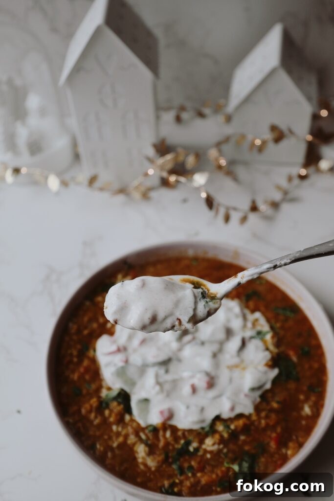 Creamy Lentil Dal with Cooling Greek Yogurt Raita 4 lentil soup