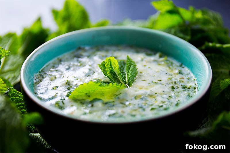mint yoghurt