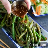 Spicy Sriracha Green Beans