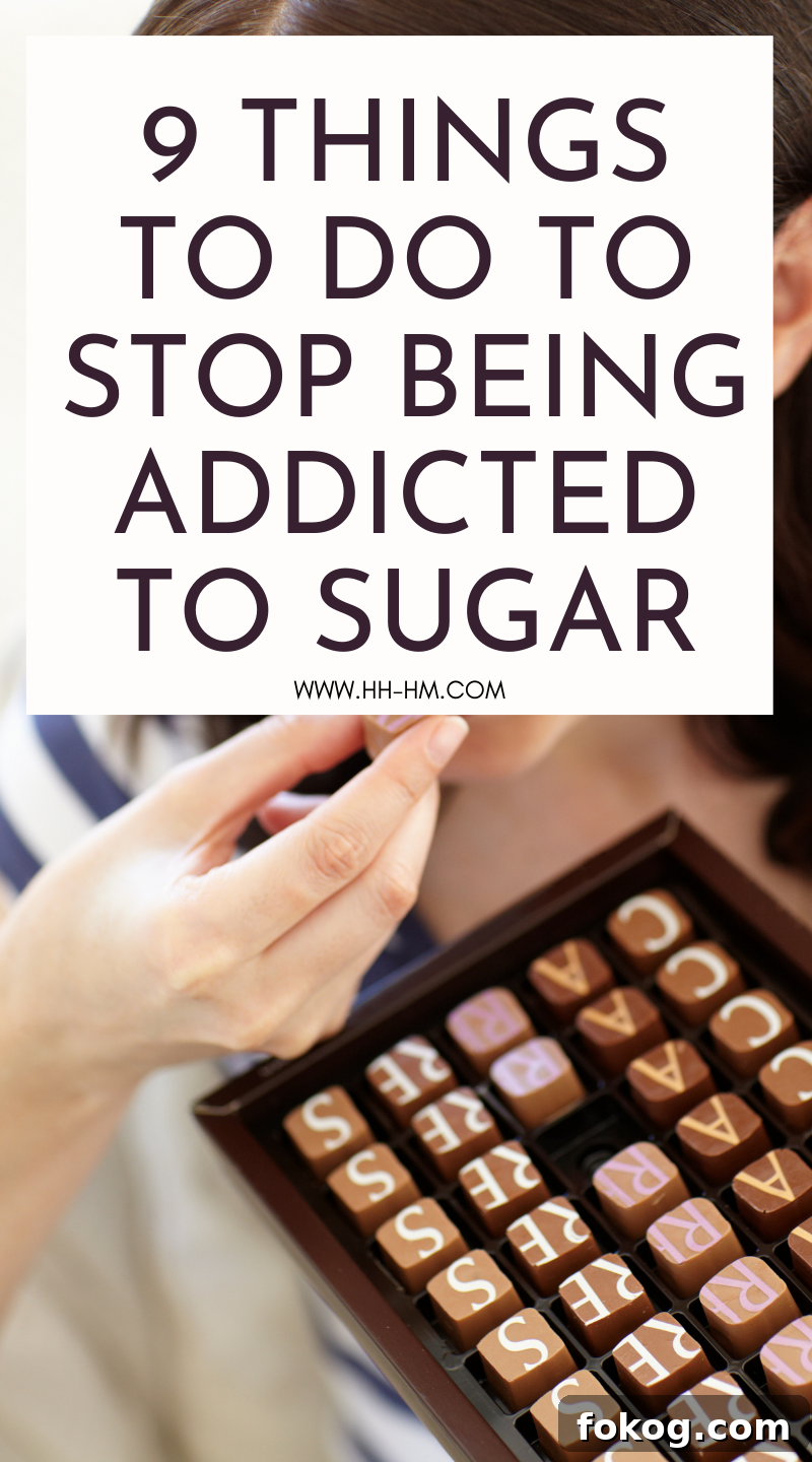 9 habits to stop being a sugar addict! If you want to quit sugar, try some or all of these healthy habits to stop craving sweet things!