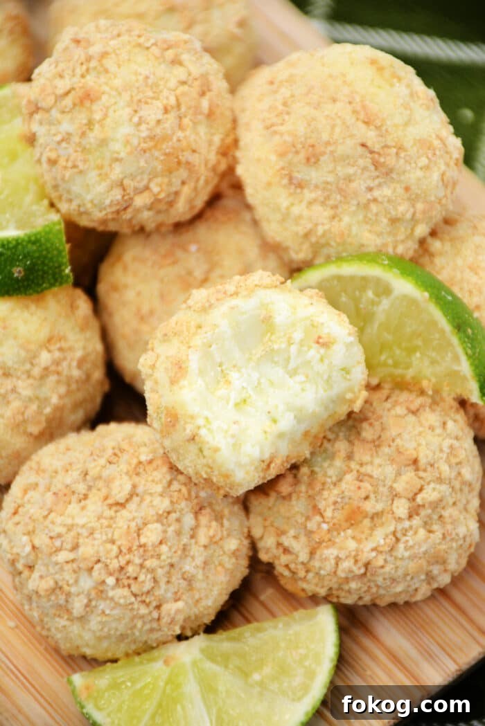 Key Lime Truffles bite