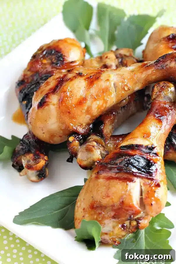 41 Juicy Chicken Drumstick Recipes You’ll Want Tonight 18 Asian Chicken Drumsticks served in a plate