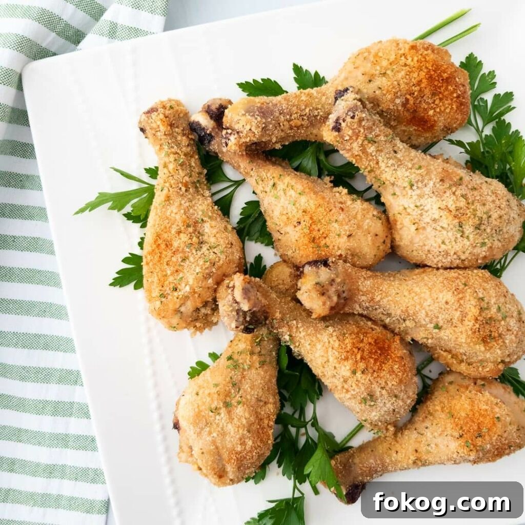 41 Juicy Chicken Drumstick Recipes You’ll Want Tonight 28 Baked Parmesan Chicken Drumsticks stacked