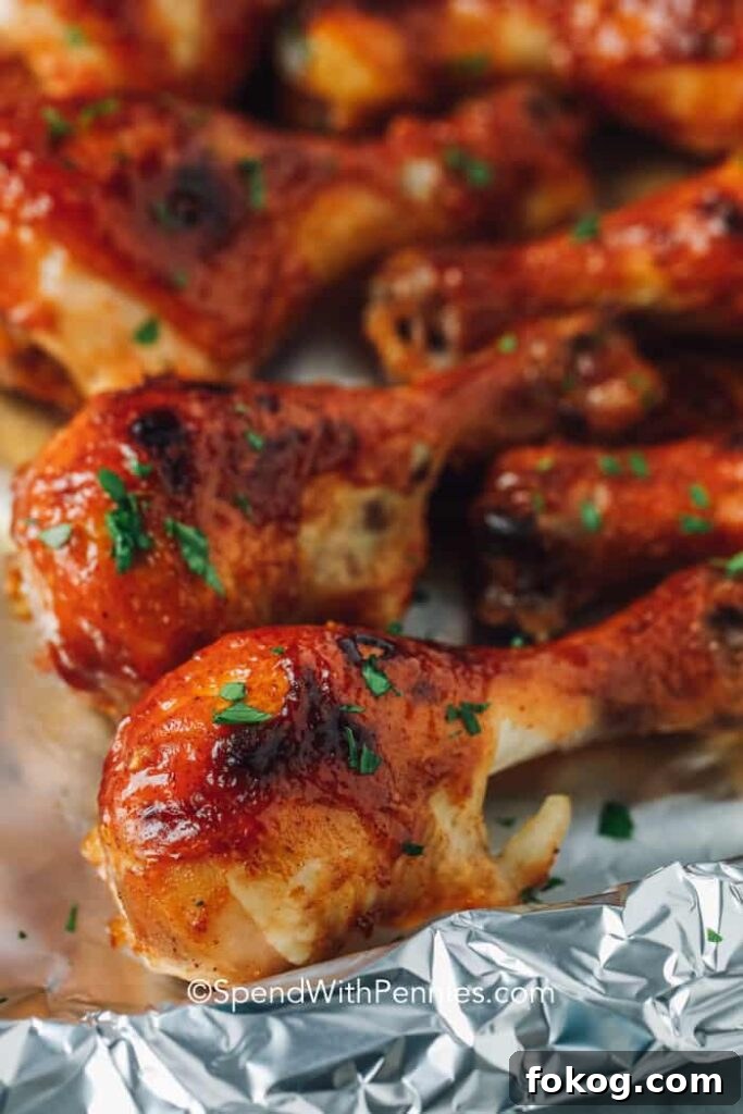 41 Juicy Chicken Drumstick Recipes You’ll Want Tonight 31 Sticky Chicken Drumsticks in a baking dish