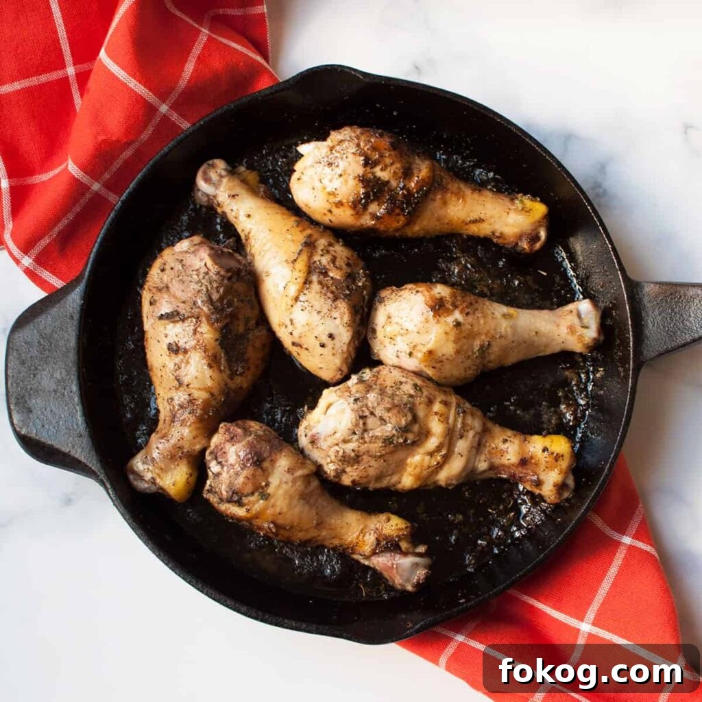 41 Juicy Chicken Drumstick Recipes You’ll Want Tonight 33 Cast Iron Skillet Chicken Drumsticks