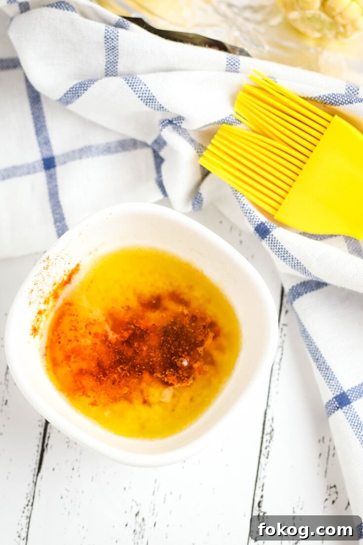 Cajun Butter ingredients in small bowl