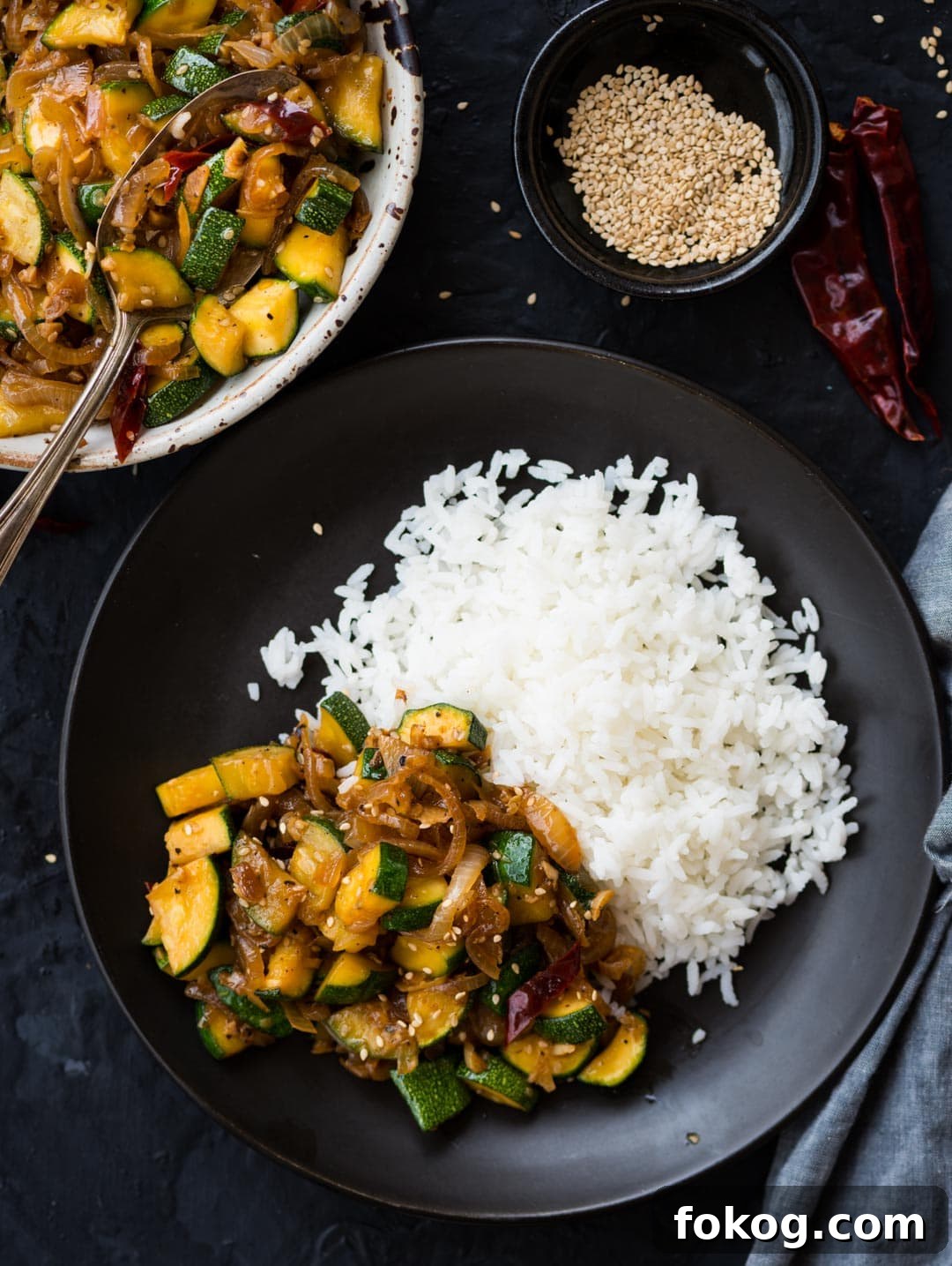 Zucchini Stir Fry: quick and flavorful