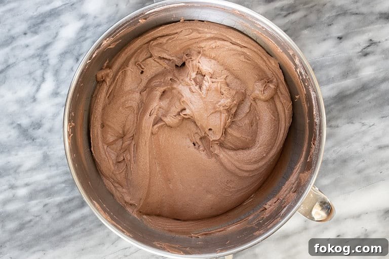 chocolate pound cake batter