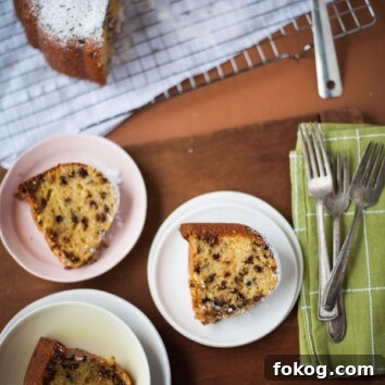 Vanilla Chocolate Chip Bundt Cake Recipe with Moist Crumb 3 Vanilla Chocolate Chip Bundt Cake