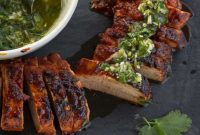Grilled Chipotle Pork Tenderloin with Cilantro-Lime Chimichurri