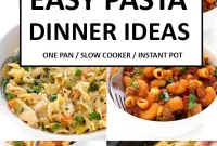 Quick Pasta Recipes for Busy Weeknights
