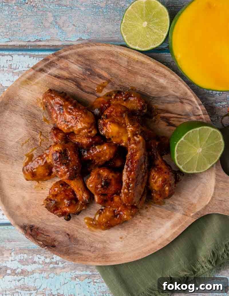 Big Green Egg Mango Habanero Wings