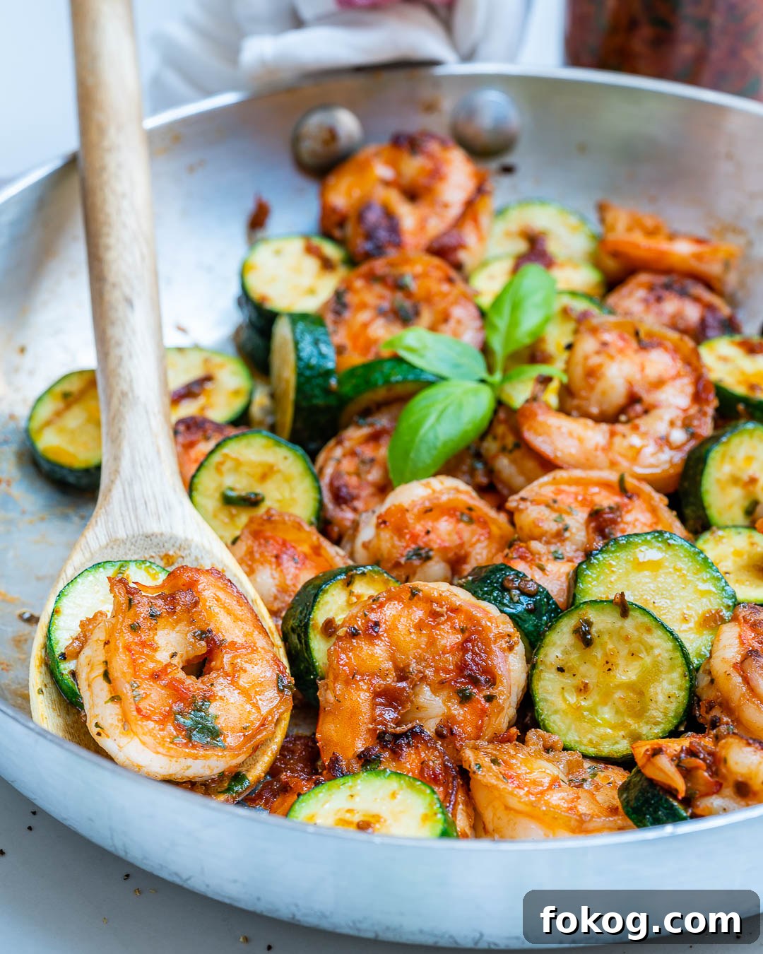Sun-Dried Tomato Pesto Shrimp and Zucchini Skillet 7 Clean Tomato Pesto Shrimp Zucchini Skillet